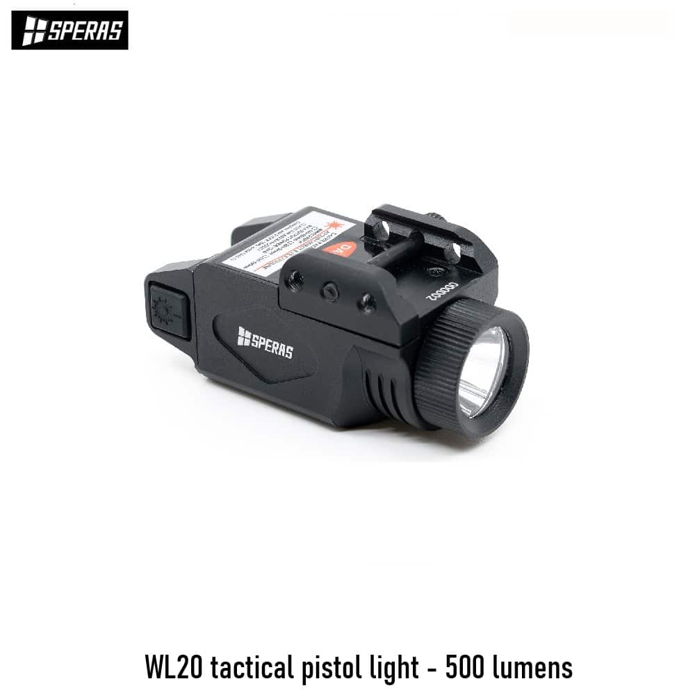 WL20 tactical pistol light - 500 lumens